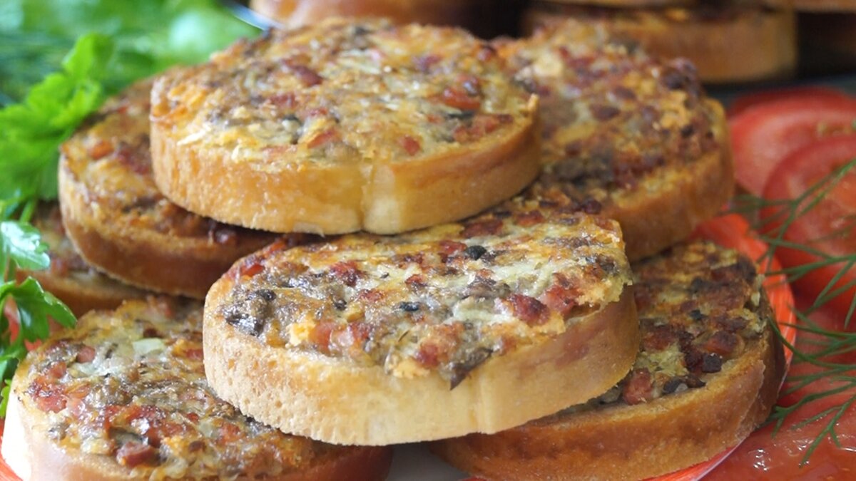 Бутерброды с фаршем в духовке фото Безумно Вкусный ПЕРЕКУС за 10 минут. Быстро, Сытно, Вкусно, Интересно! Готовим с