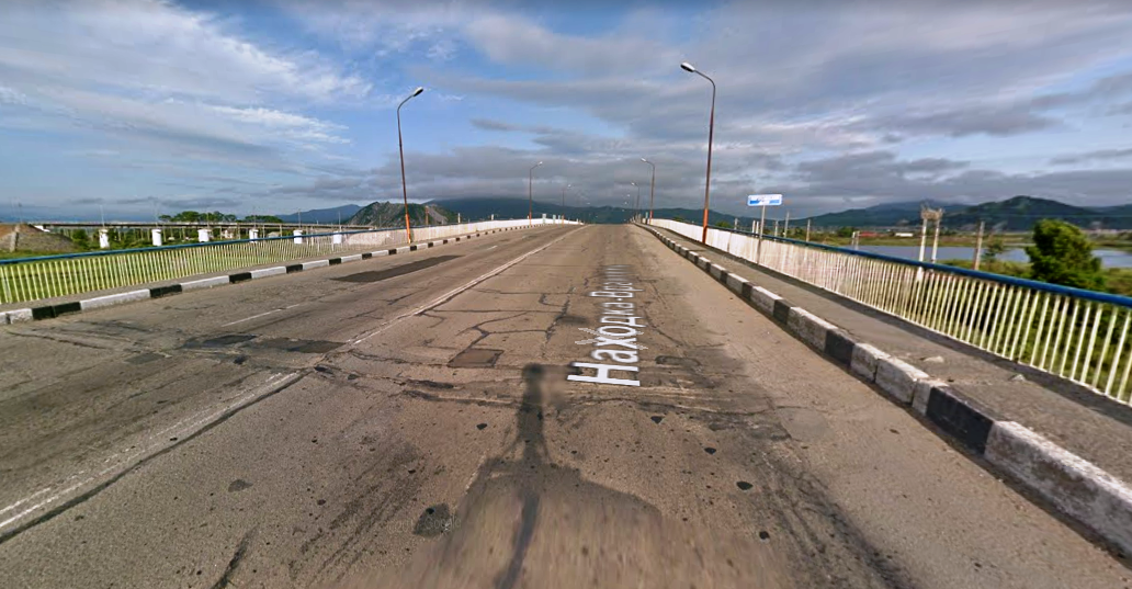 Скриншот Врангелевского моста с панорам Google.Map