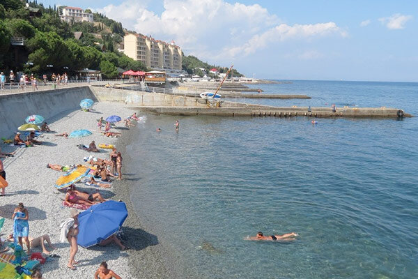Пляж в Форосе. Фото Яндекс.Картинки
