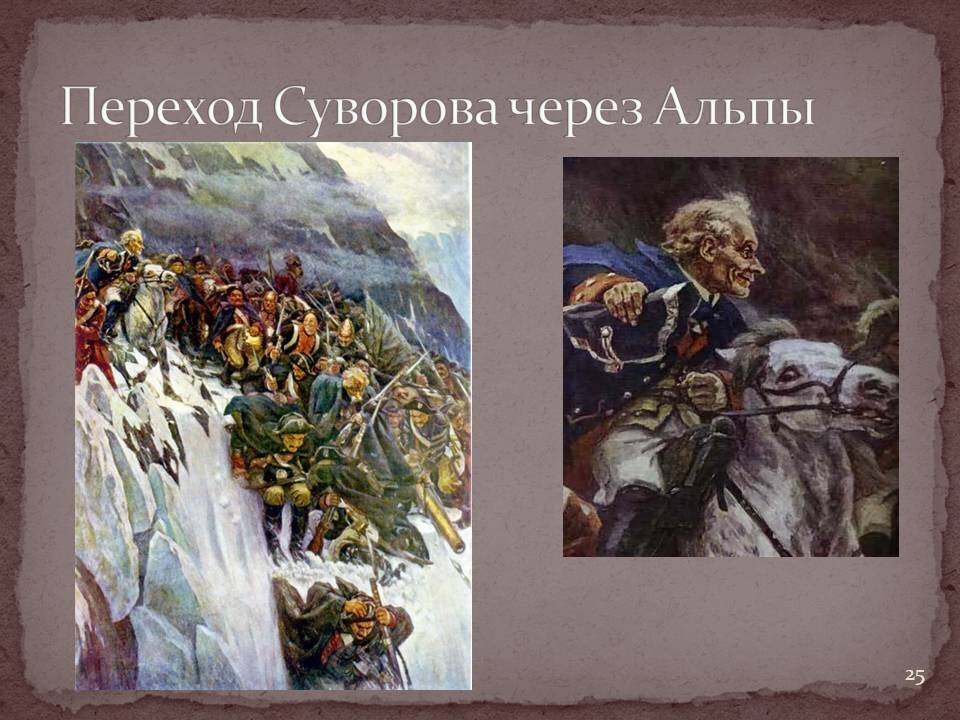 Переход через альпы автор картины