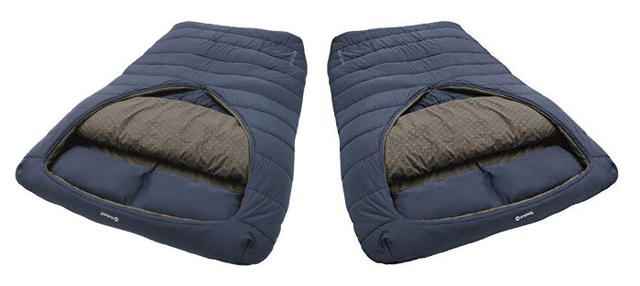 Outwell Cardinal Double Sleeping Bag большой и теплый спальник с инновационным дизайном 