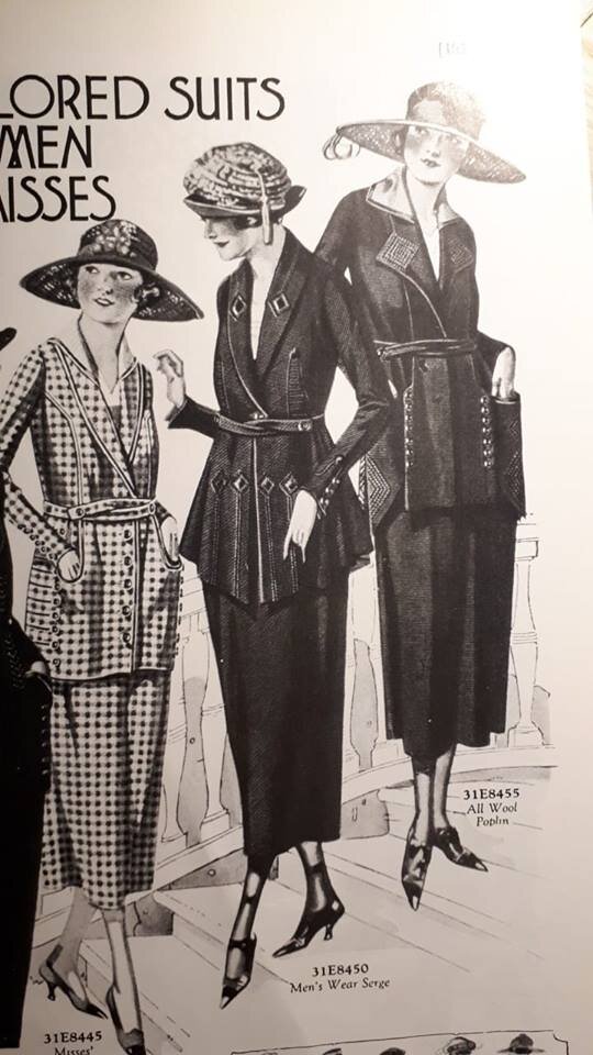 Костюмы-тальеры из каталога готовой одежды Sears за 1921 год
