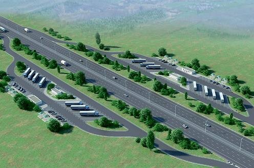  Макет автобана в Туркмении. Иллюстрация с сайта Turkmenistan.gov.tm