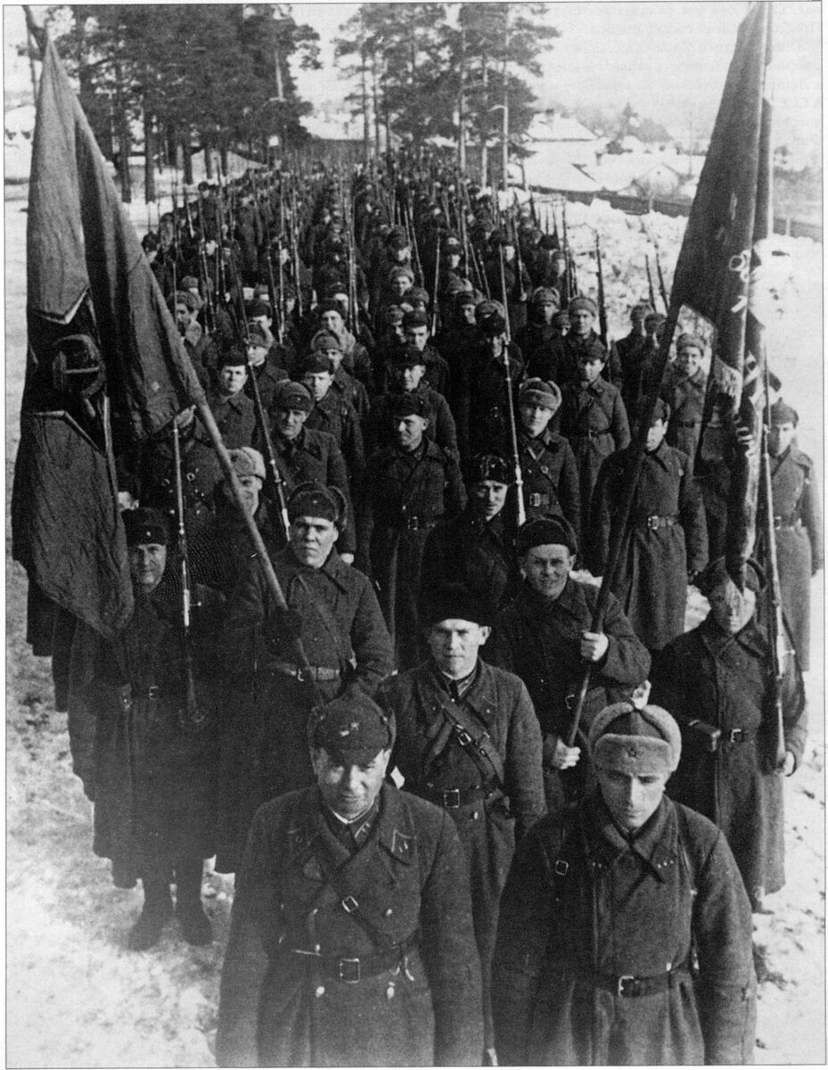 123 стрелковая дивизия на марше. 1940 год