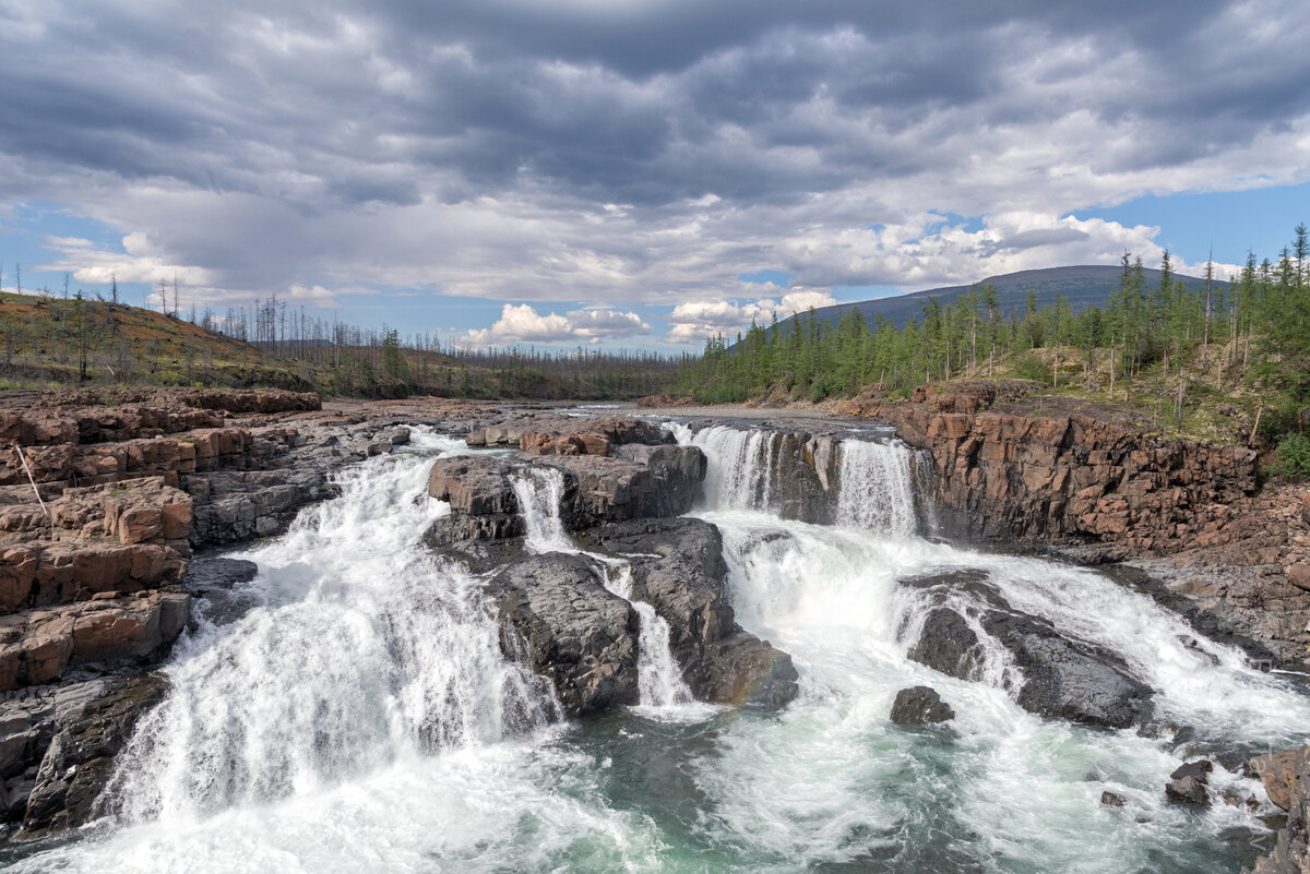 Тальниковый водопад Красноярский край