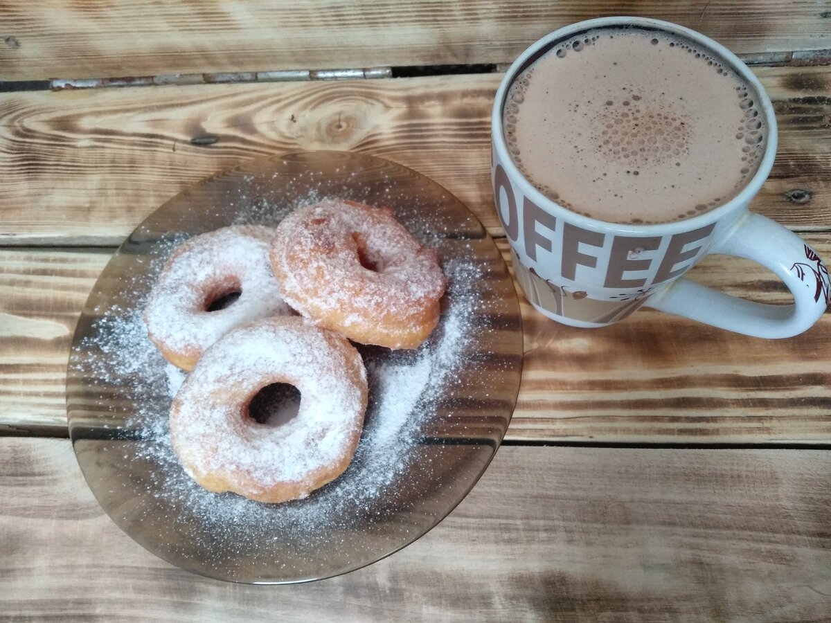 Пончики с какао.