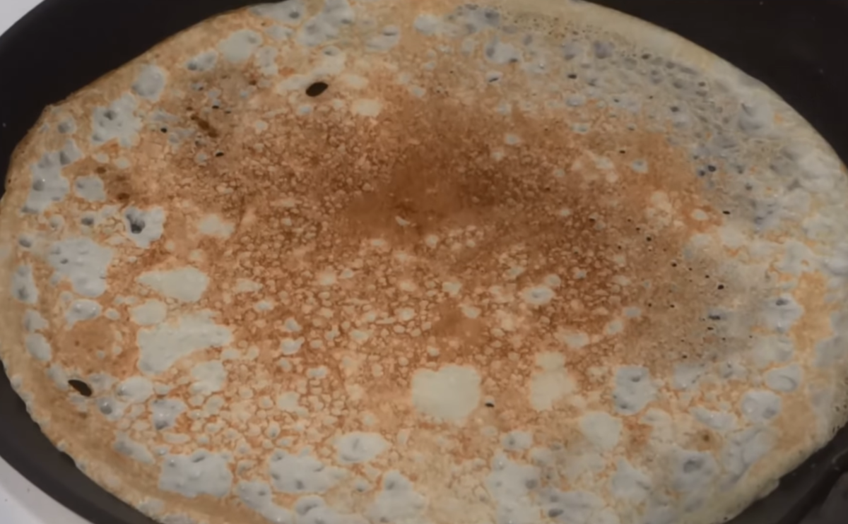Тонкие блины на молоке с кипятком рецепт с фото пошагово