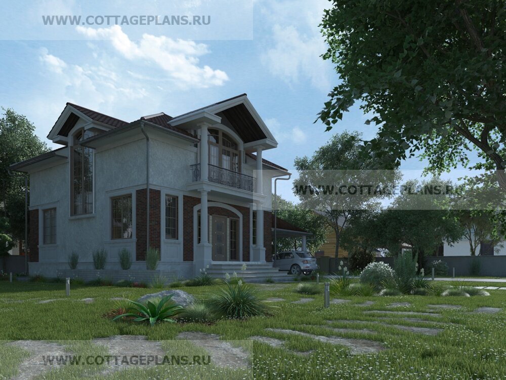 Фасады дома. Источник фото: https://www.cottageplans.ru