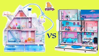 Старый ИЛИ Новый Домик для Куклы ЛОЛ Lol Surprise Doll House // My Toys Pink