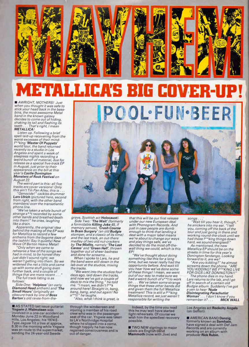 Страница журнала Kerrang!