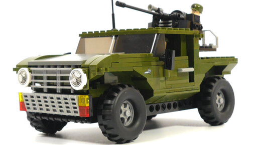 Собираем из LEGO Военный джип - Ausini army 22508