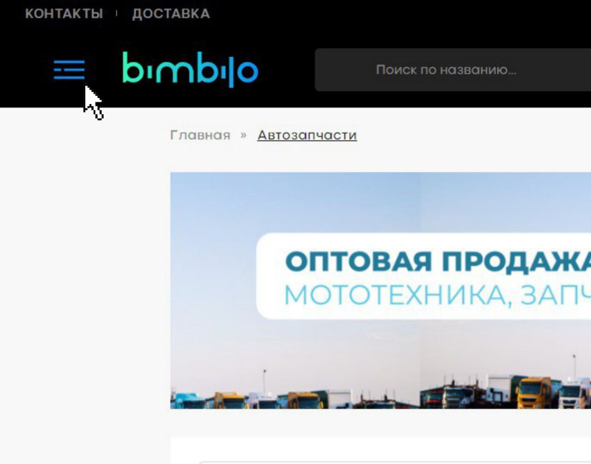 Интернет - сайт BIMBILO.RU - запчасти для вашего авто.