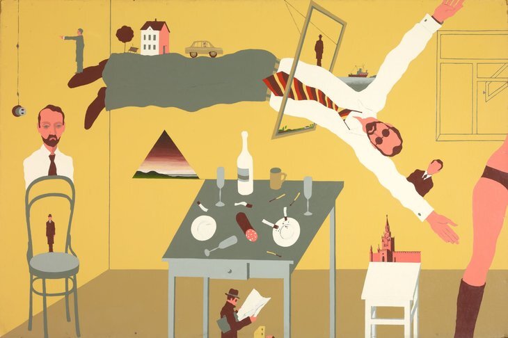 Виктор Пивоваров. Московская вечеринка. 1971