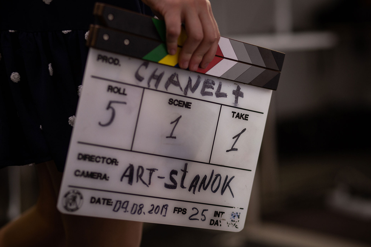 На съемках в Мастерской Арт-Станок