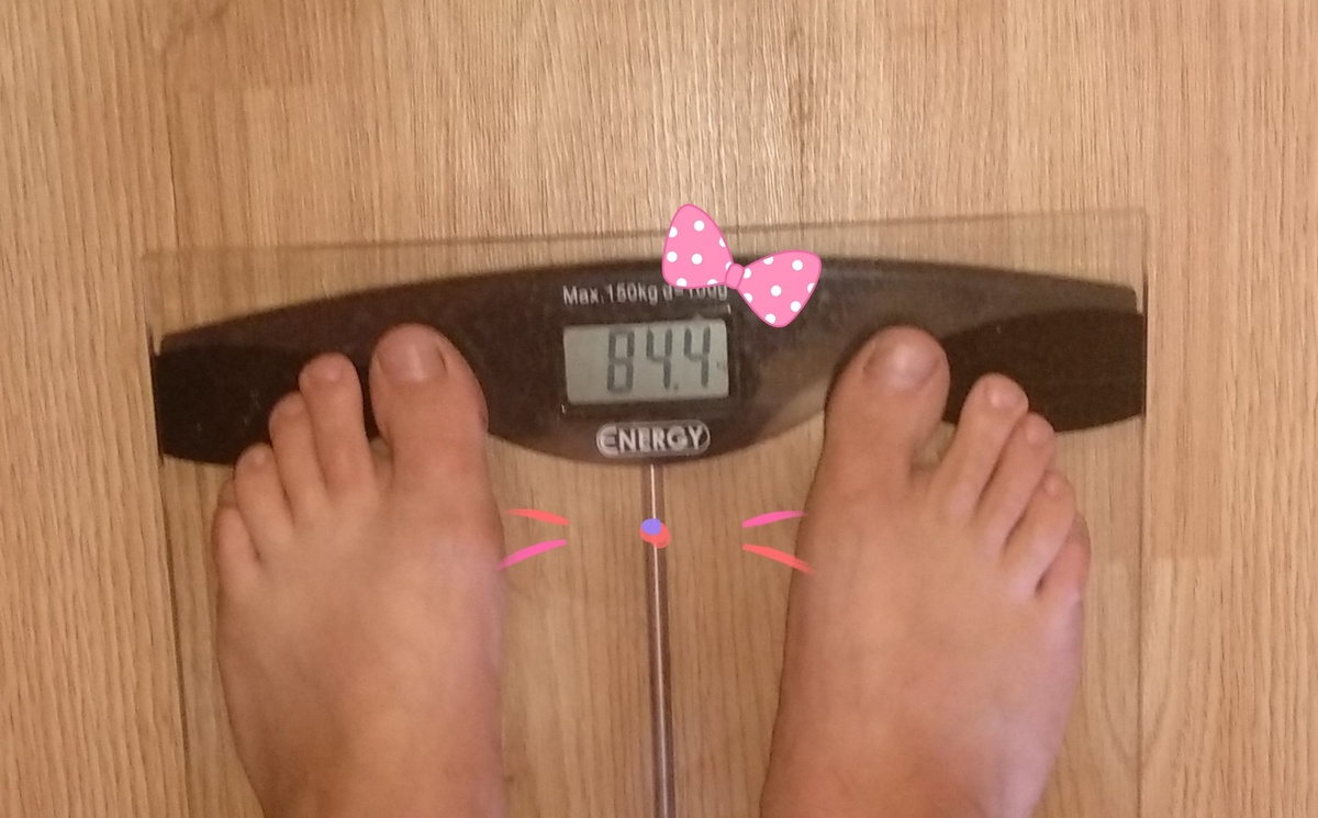 Предыдущий вес 85,8 кг.