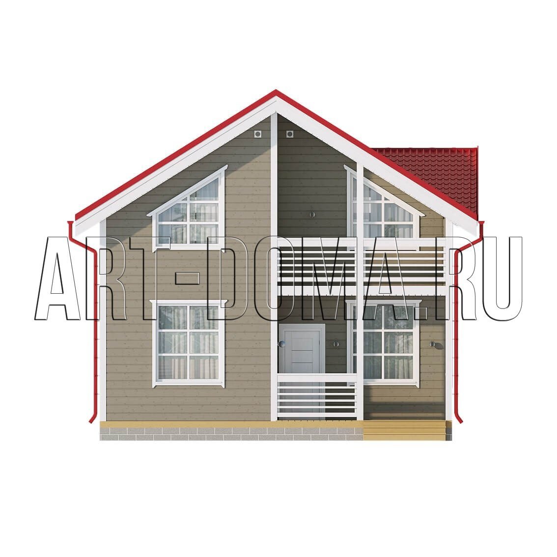 Эскизы фасадов дома по проекту Монреаль