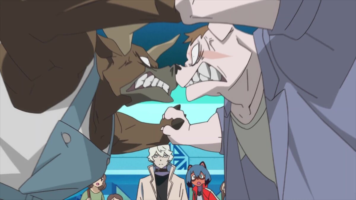 Это кстати не наши герои. Наши стоят за этими бугаями (аахахахах).