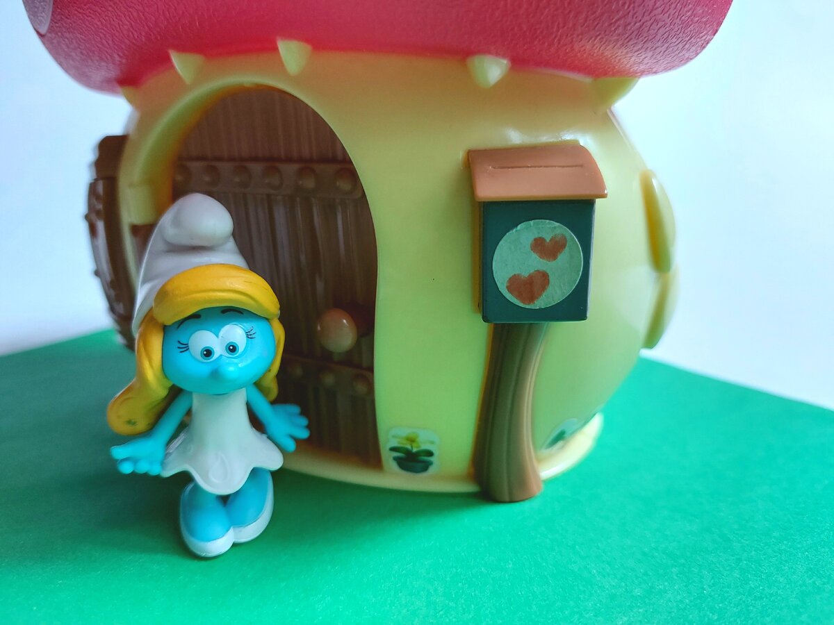 Игровой набор 'Домик-грибок Смурфетты' (Smurfette Mushroom House), 6 см, Jakks Pacific []