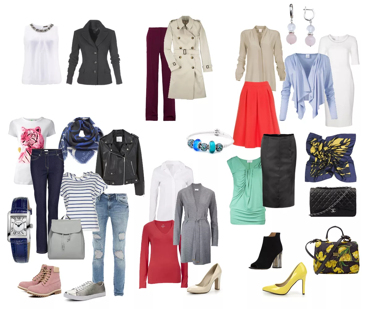 Подобрать себе образ. Девушка выбирает платье. Сочетание ярких цветов. Стили в одежде подобрать свой. Какая одежда мне подходит.