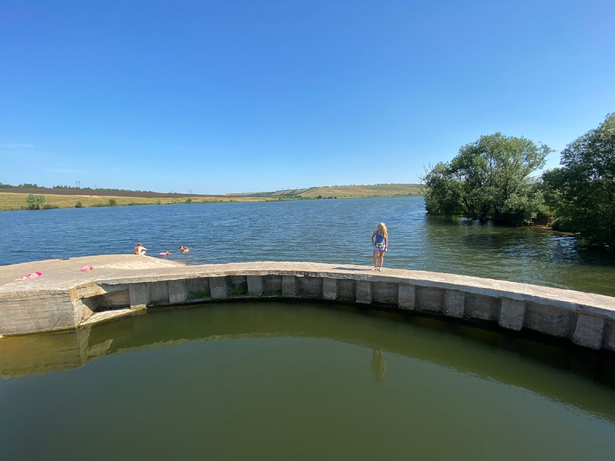 Чубовское водохранилище Самара водопад