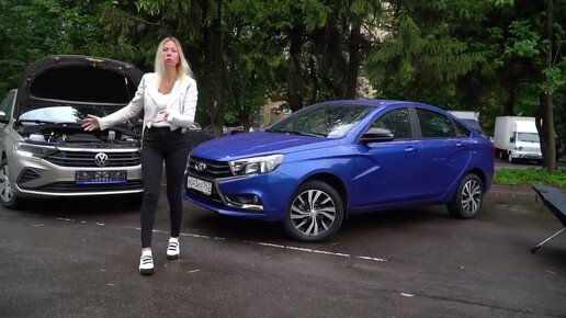 Новый Volkswagen Polo в базе vs Лада Веста ТОП. Лиса Рулит