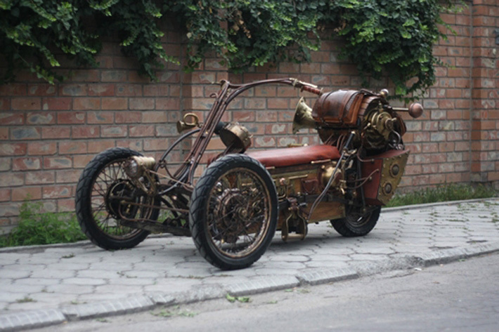 Steampunk trike [источник фото: www.mclarenf-1.com]