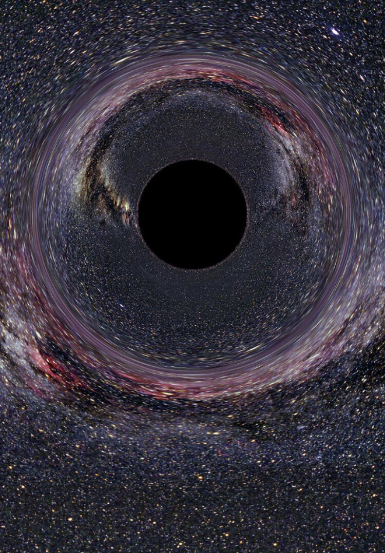 Фото черной дыры в космосе