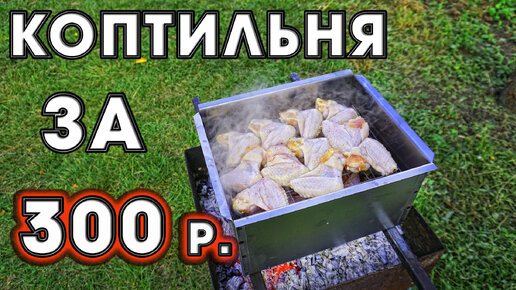 Не повторяйте ЭТО!!! Копченая курица в коптилке за 300 рублей!