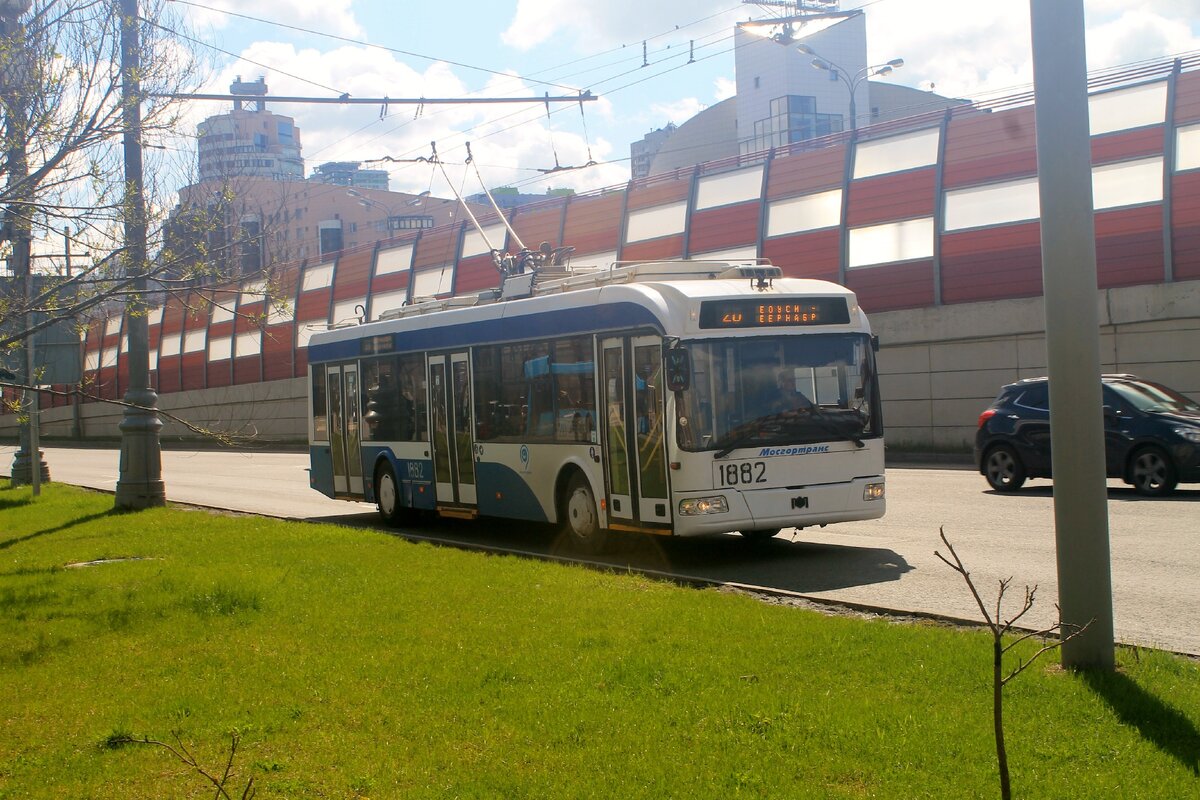 г. Москва, проспект Маршала Жукова, маршрут № 20, троллейбус БКМ-321