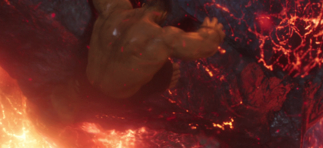 Халк бьёт Суртура по голове