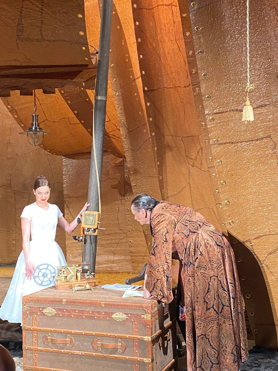 Сцена из спектакля Дмитрий Назаров и  Ксения Теплова. Фото из личного архива