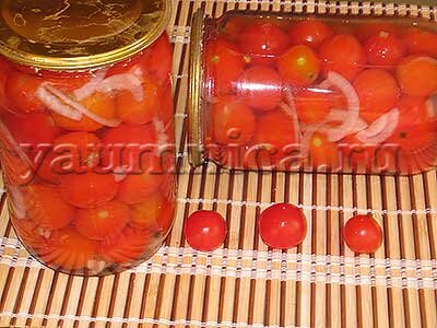 Соленые помидоры черри