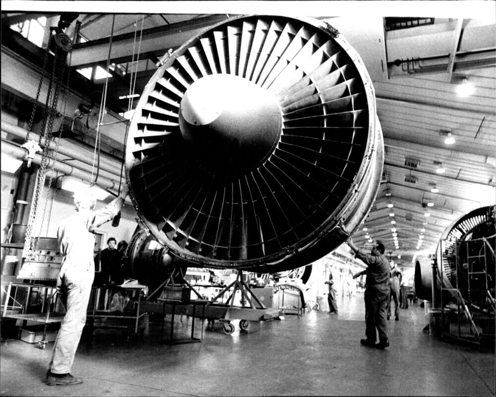 Qantas В747 на плановом техническом обслуживании в 1979 году. Фото: Getty Images
