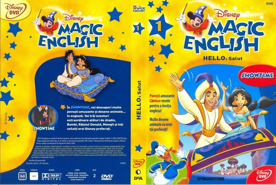 Magic english. Disney Magic English DVD. Magic English диск. Disney's Magic English журнал. Волшебный английский.