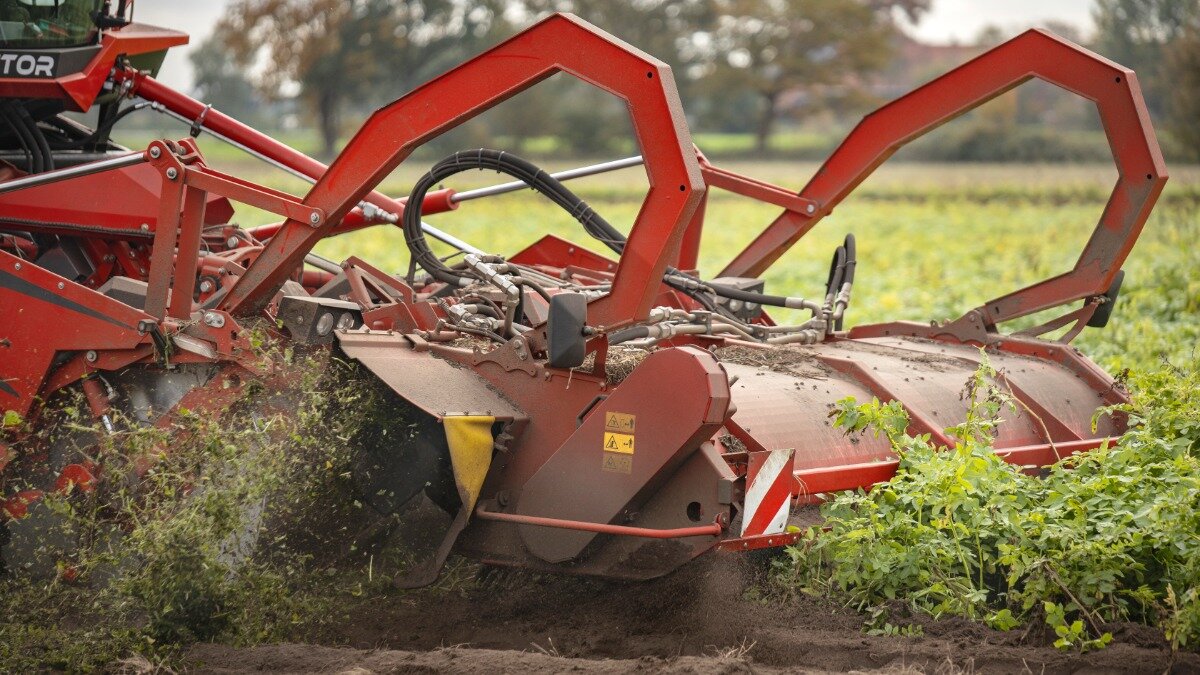 Фото: ©GRIMME Испытанный ботвоудалитель HT 400 предназначен специально для условий работы с длинной, жесткой картофельной ботвой