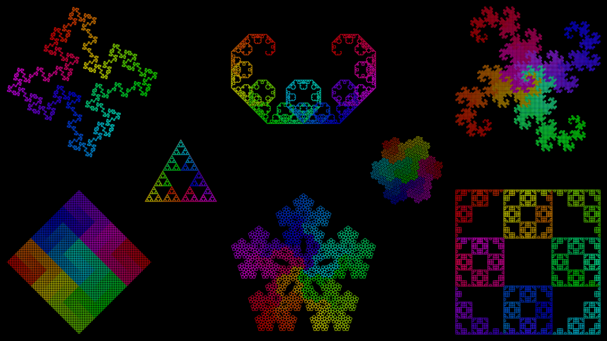 Фракталы на примере знакомых фигур