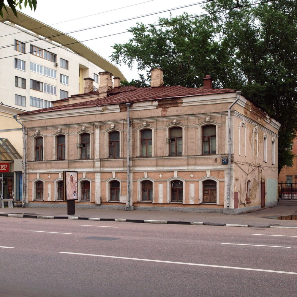 Городская усадьба купцов Сушкиных – А.Б. Кеворкова. Москва, Люсиновская улица, дом № 27. Фото: wikipedia.org