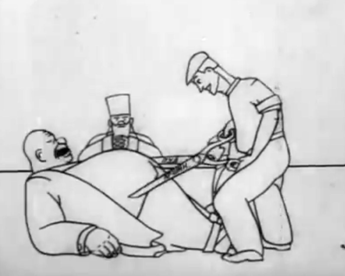 Самый первый советский мультик 1924 года. Полный сюр и кринж6