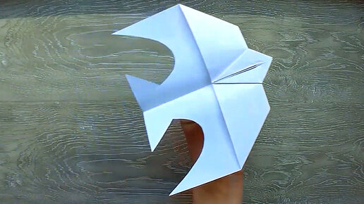 Ласточка-оригами – праздничный декор из бумаги
