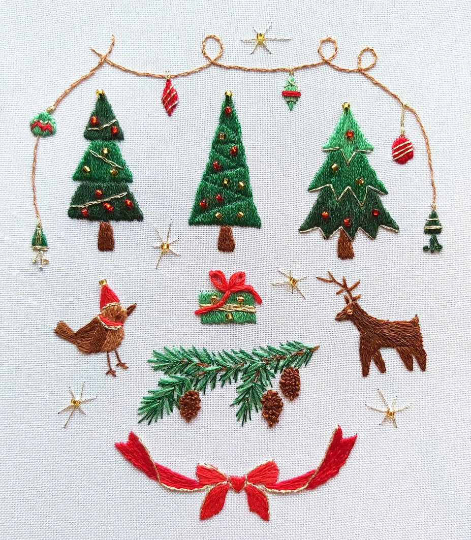 Новогодний семплер, мастер-класс в продаже