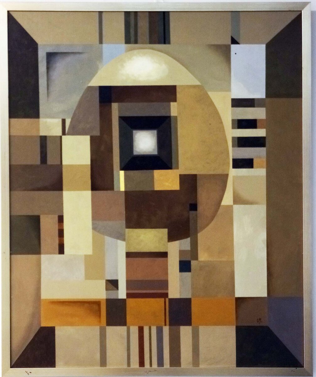 Григорьев Сергей Пикассо Предчувствие возникновения Штрих-Кода в Бесконечности или Крест Бездны 115х95 х акр 2018 г #андеграунд22