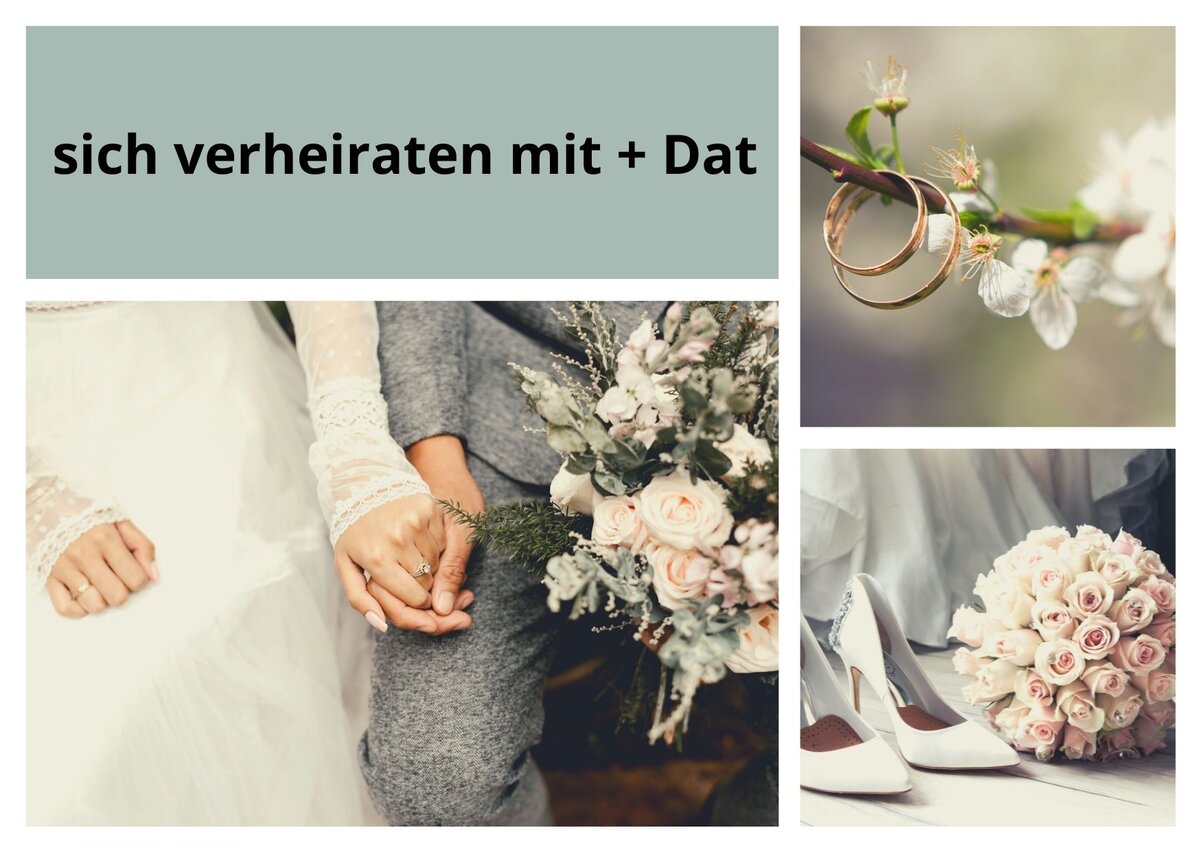 Глагол "жениться - heiraten" на-немецком