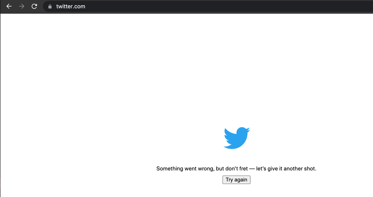 Twitter не работает на территории  РФ