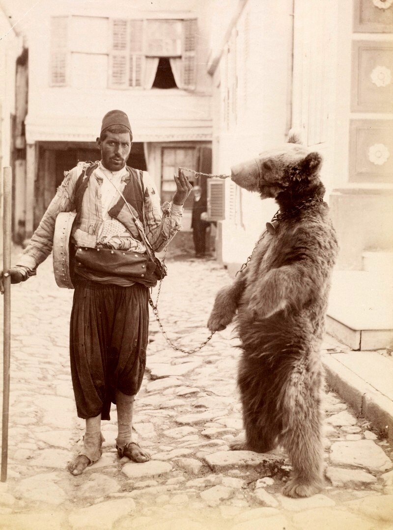 Дрессировщик медведя, Османская Империя. 1870-1880 год

