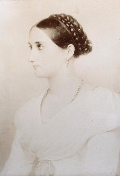 Виттория Кальдони. Портрет работы А. Граля, 1830-е годы.