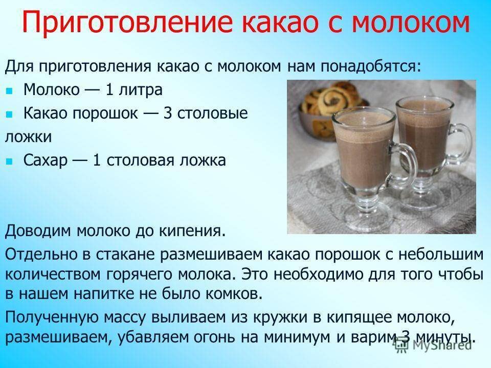 Какао порошок молоко