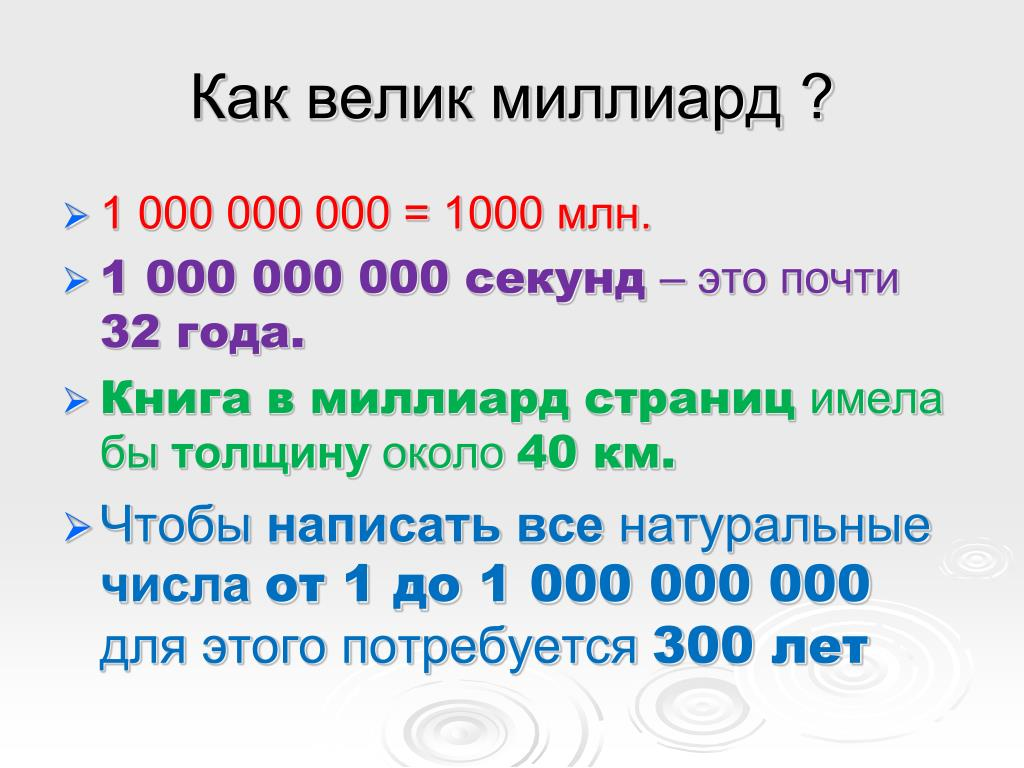 Цифра после 1. Миллиард секунд. Цифры до миллиарда. Классы чисел больше миллиарда. Как записывать большие числа.