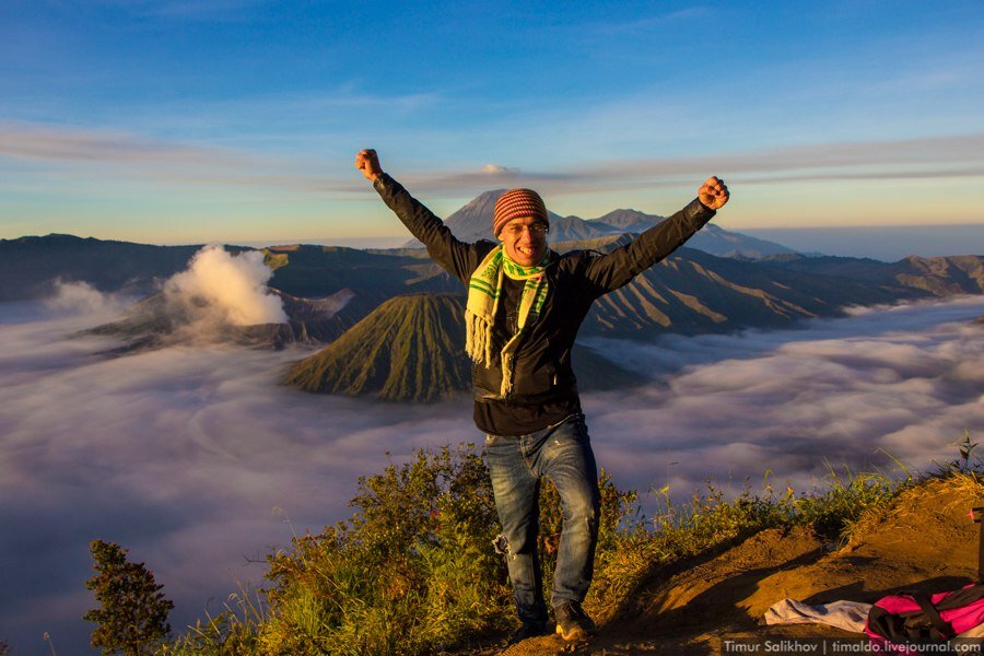Вулкан Бромо в Индонезии на о.Ява. 