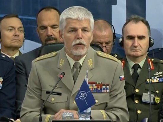  фото: youtube.com  Глава Военного комитета НАТО Петр Павел. Кадр видео AR Military Live Stream.    