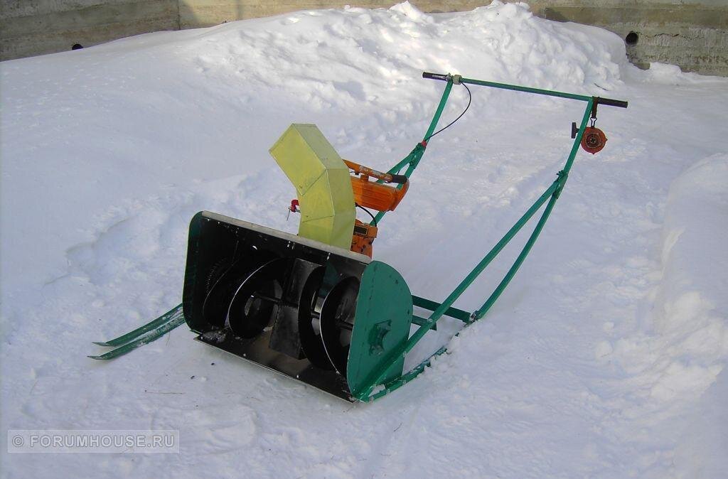 Самодельная электрическая снегоуборочная машина: чертеж и видео